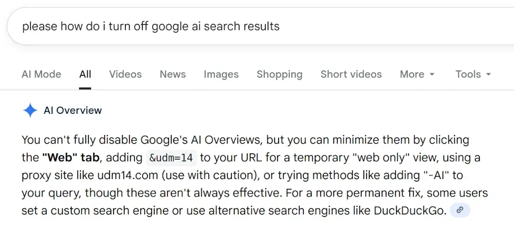 Google’s AI Overview gives an incorrect answer about itself